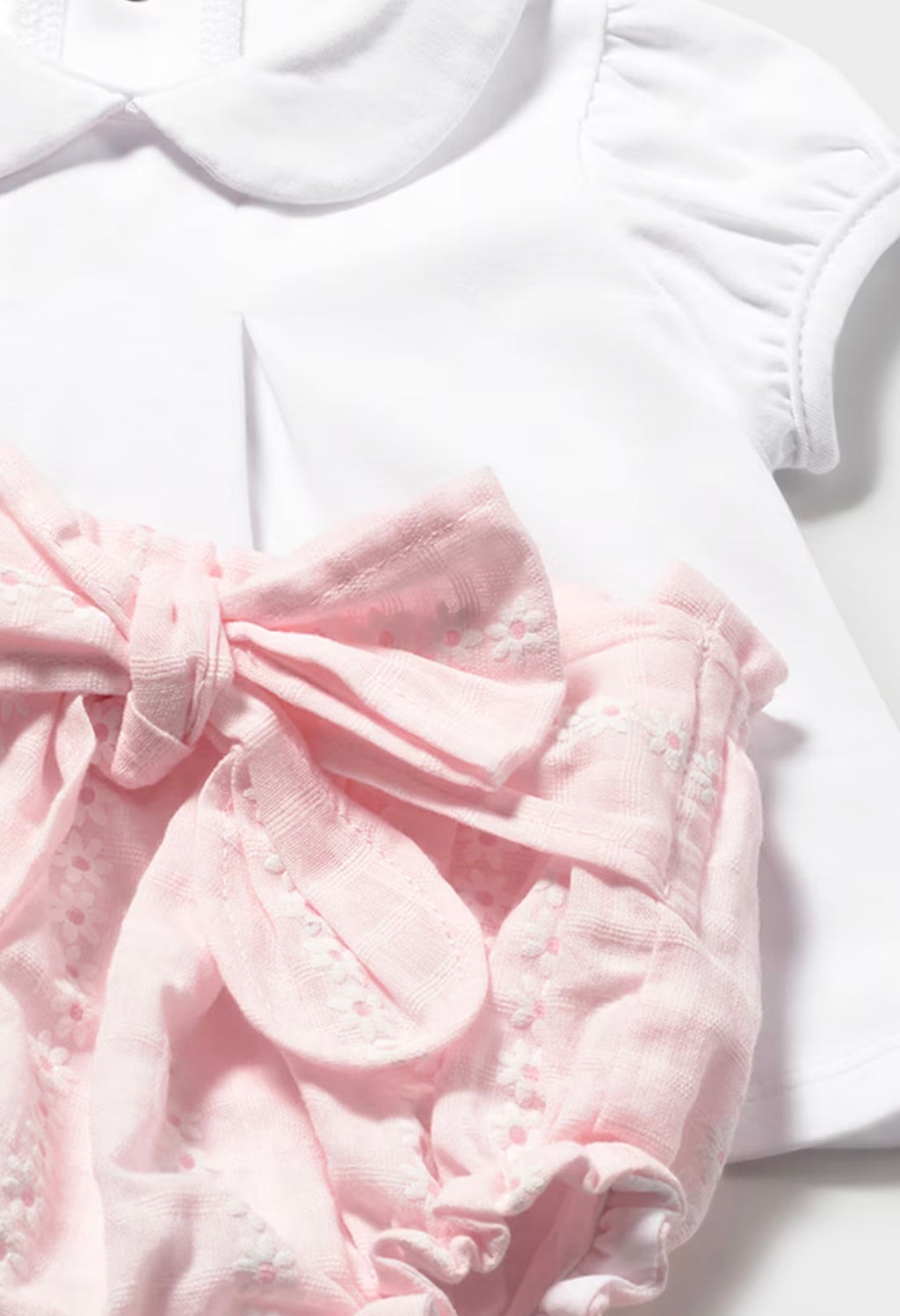 Mayoral Daisy 3 PC Jam Pants Set with Pink Cardigan