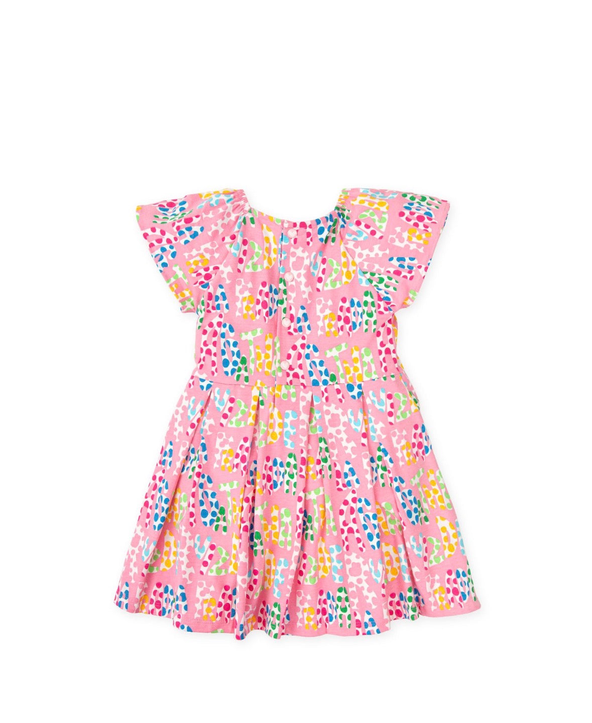 Agatha Ruiz De La Prada Pink Polka Dot Logo Dress