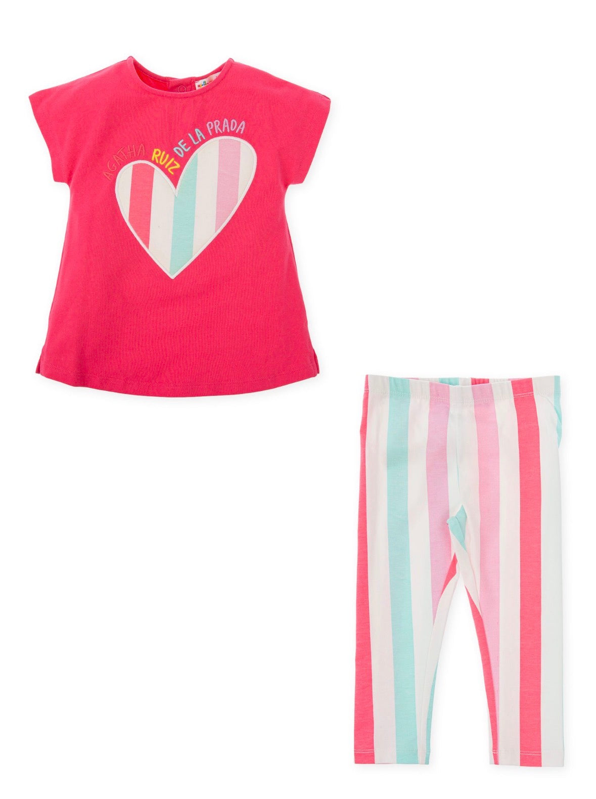 Agatha Ruiz De La Prada Pastel Stripe Legging Set
