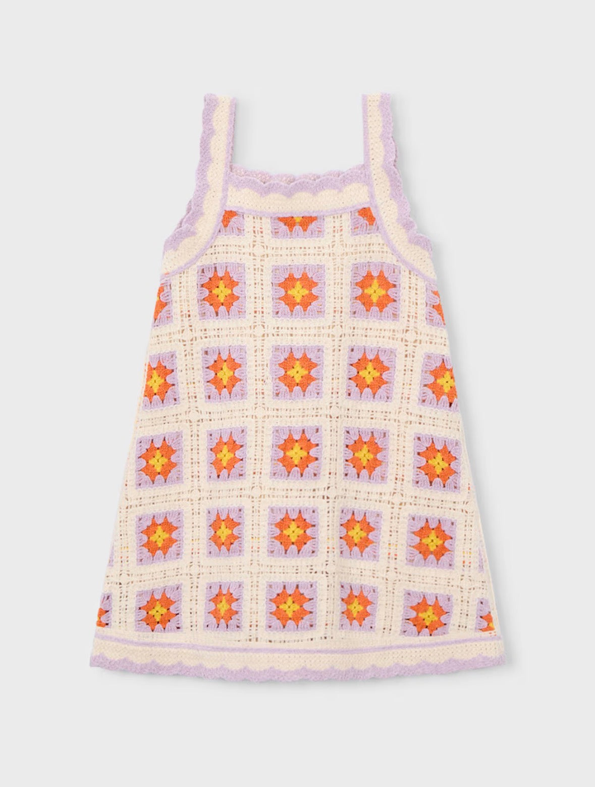 Mayoral Lilac Crochet Dress