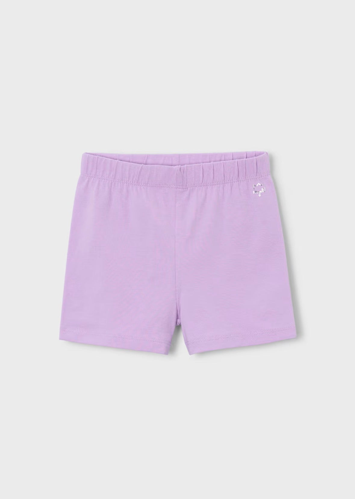 Mayoral Crochet Top and Lilac Shorts Set