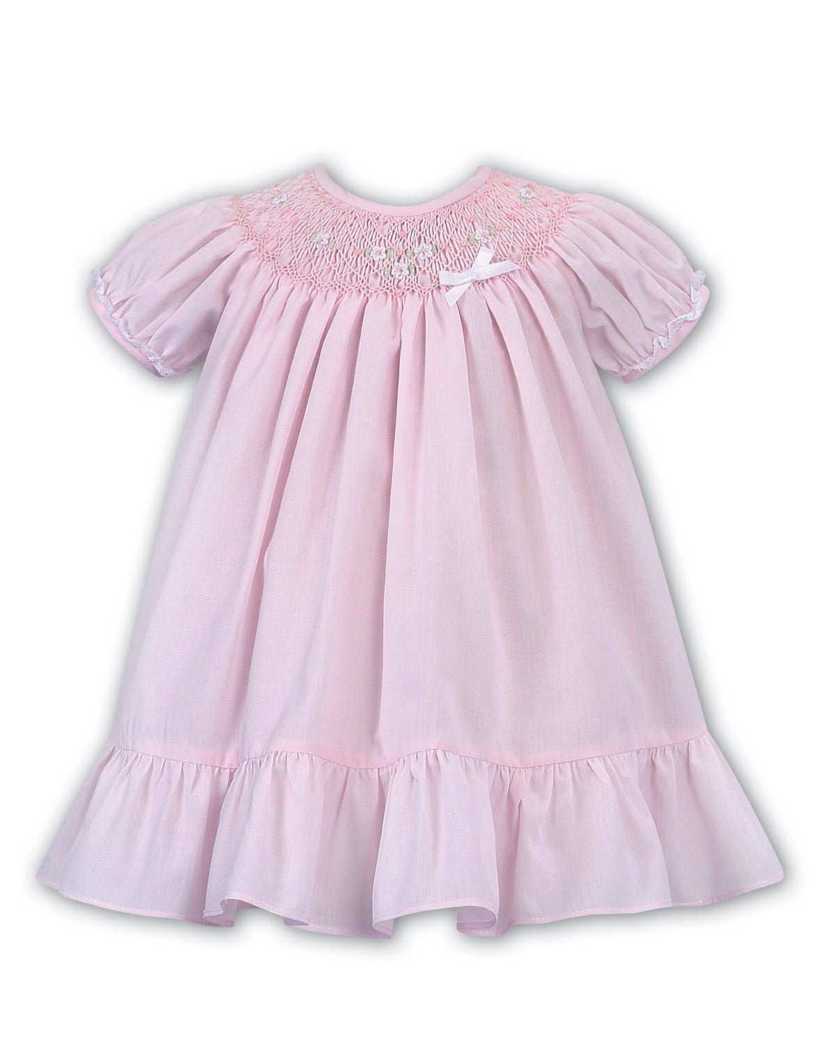 Sarah Louise Classic Pink Smocked Dress