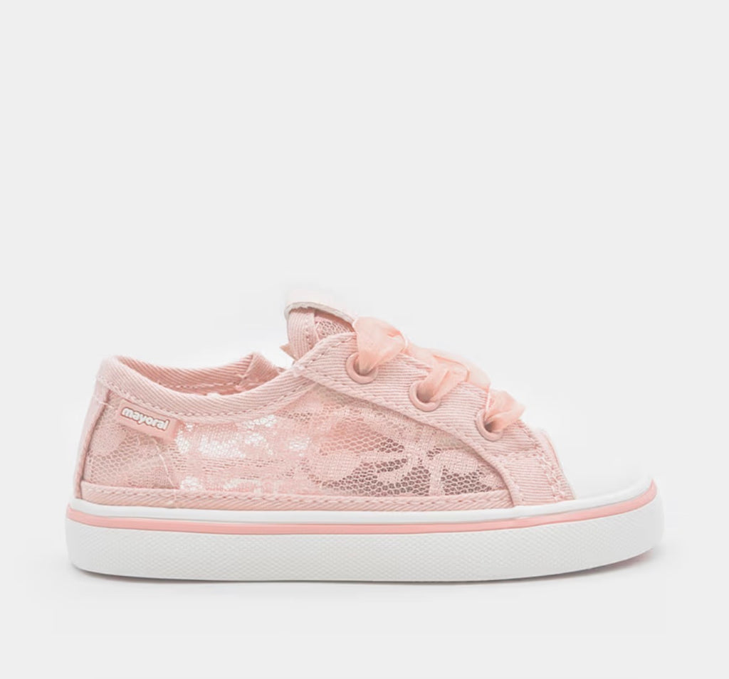 Mayoral Pink Lace Trainers