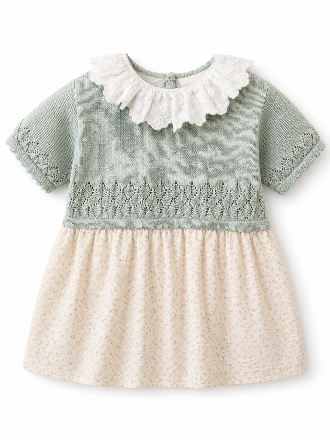 Dr Kid Mint Knit and Floral Dress