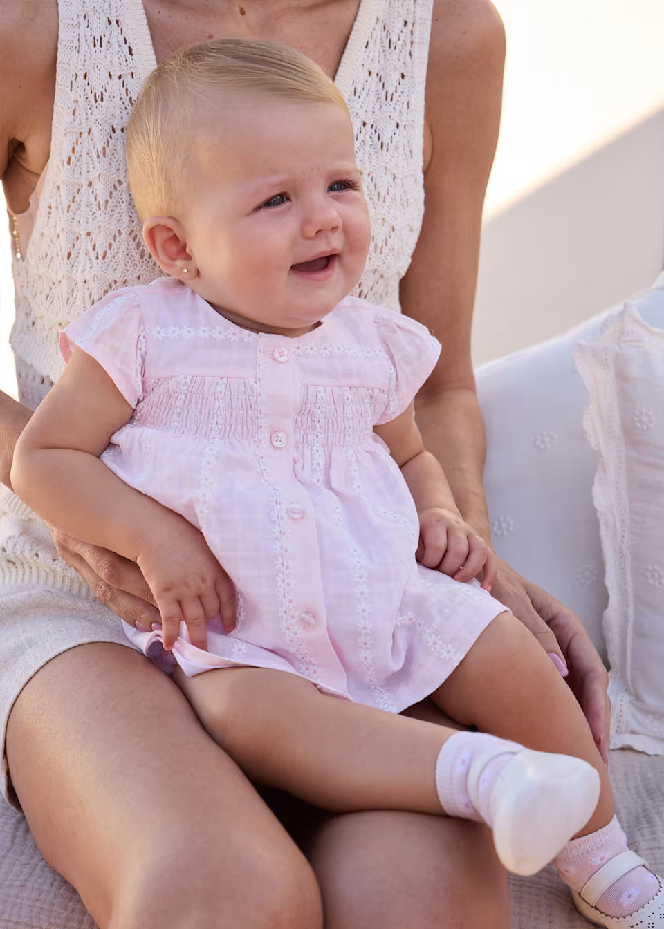 Mayoral Pink Daisy Chiffon Dress