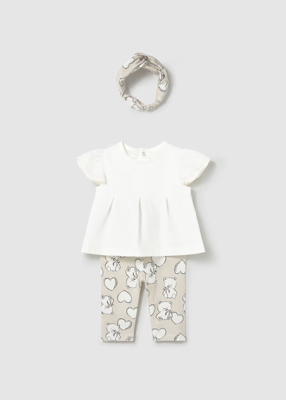 Mayoral Bear Print Legging Set